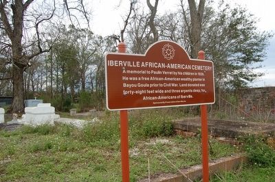 Iberville African-American Cemetery Marker image. Click for full size.