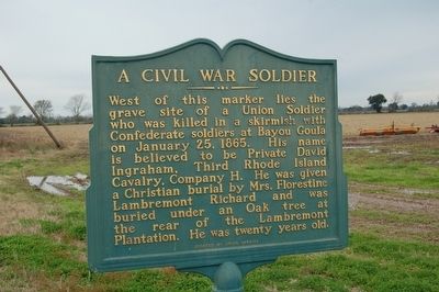 A Civil War Soldier Marker. Click for full size. A Civil War Soldier Marker image. Click for full size.
