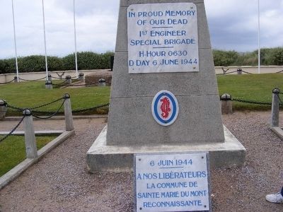 In Proud Memory of Our Dead-1st Engineer Special Brigade-H-Hour 0630 D-Day 6 June 1944 image. Click for full size.