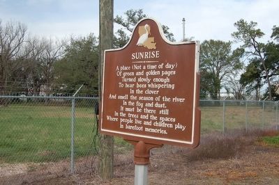 Sunrise Marker (Side B). Click for full size. Sunrise Marker (Side B) image. Click for full size.
