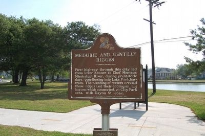Metairie And Gentilly Ridges Marker image. Click for full size.