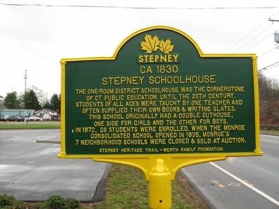 Stepney Schoolhouse Marker image. Click for full size.