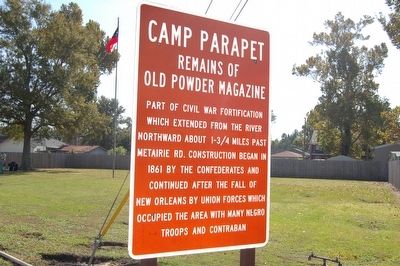 Camp Parapet Marker. Click for full size. Camp Parapet Marker image. Click for full size.