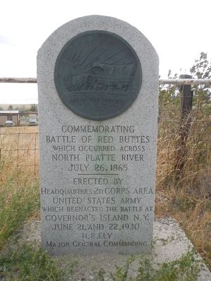 Battle of Red Buttes Marker image. Click for full size.