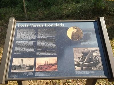 Forts Versus Ironclads Marker image. Click for full size.