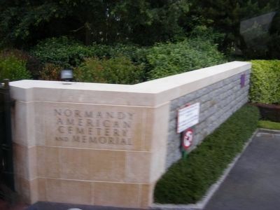 Entrance to Normandy American Cemetery and Memorial image. Click for full size.