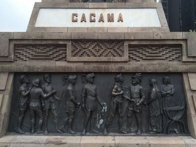 Monument to Cuauhtémoc and His Warriors Marker. Click for full size. Monument to Cuauhtémoc and His Warriors Marker image. Click for full size.