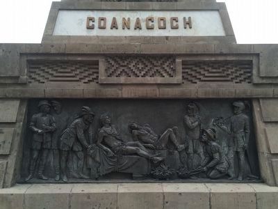 Monument to Cuauhtémoc and His Warriors Marker. Click for full size. Monument to Cuauhtémoc and His Warriors Marker image. Click for full size.