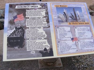 Remember Omaha Beach Marker. Click for full size. Remember Omaha Beach Marker image. Click for full size.