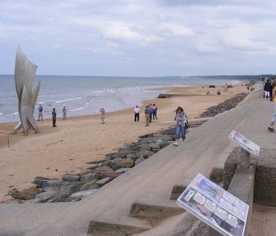 Remember Omaha Beach Marker. Click for full size. Remember Omaha Beach Marker image. Click for full size.