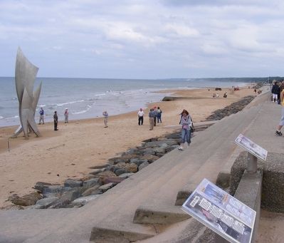 Remember Omaha Beach Marker image. Click for full size.