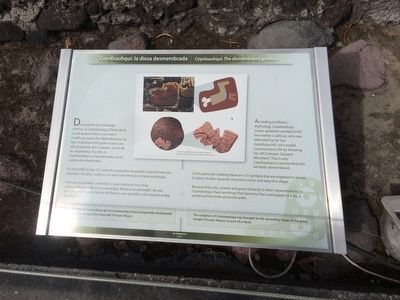 Coyolxauhqui: The dismembered goddess Marker. Click for full size. Coyolxauhqui: The dismembered goddess Marker image. Click for full size.