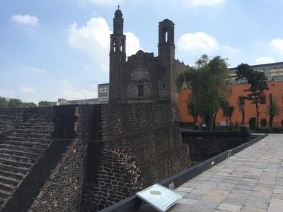 Tlatelolco’s great temple (“Templo Mayor”): A mirrored image of Tenochtitlan Marker. Click for full size. Tlatelolco’s great temple (“Templo Mayor”): A mirrored image of Tenochtitlan Marker image. Click for full size.