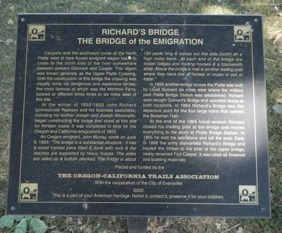 Richard's Bridge Marker image. Click for full size.