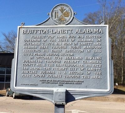 Bluffton-Lanett, Alabama Marker (Side 2) image. Click for full size.