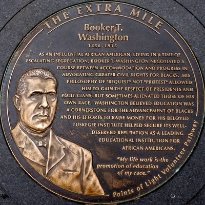 Booker T. Washington 1856 - 1915 Marker image. Click for full size.