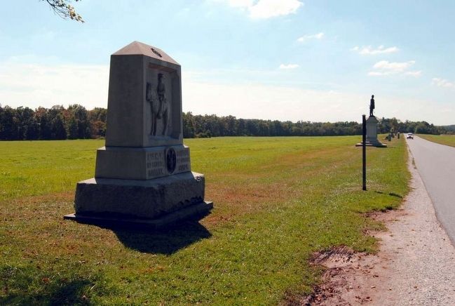 8th New York Cavalry Monument (Looking South). Click for full size. 8th New York Cavalry Monument (Looking South) image. Click for full size.