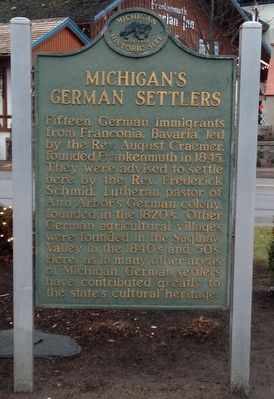 Michigan's German Settlers Marker image. Click for full size.