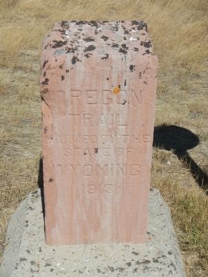 Oregon Trail Marker, adjacent to the Ada Magill grave. image. Click for full size.