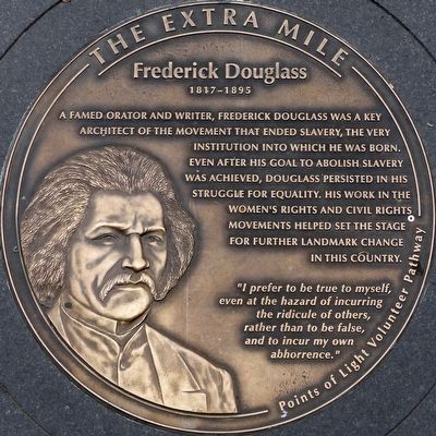 Frederick Douglass 1817 - 1895 Marker. Click for full size. Frederick Douglass 1817 - 1895 Marker image. Click for full size.