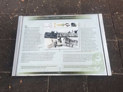 From peaceful convent to bellicose military barracks Marker image. Click for full size.