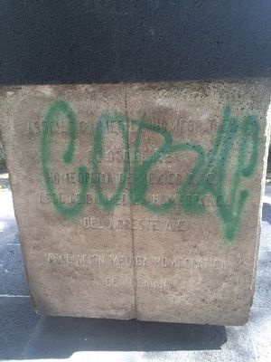 Samuel Hahnemann Marker, lower reverse image. Click for full size.