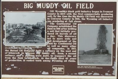 Big Muddy Oil Field Marker image. Click for full size.