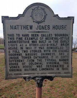 Matthew Jones House Marker. Click for full size. Matthew Jones House Marker image. Click for full size.