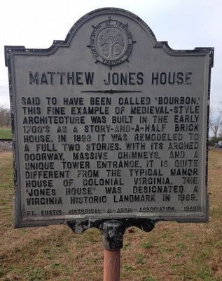 Matthew Jones House Marker image. Click for full size.