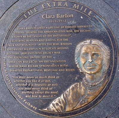 Clara Barton 1821 - 1912 Marker. Click for full size. Clara Barton 1821 - 1912 Marker image. Click for full size.