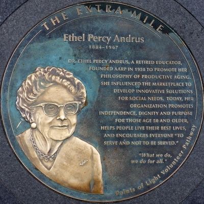Dr. Ethel Percy Andrus Marker image. Click for full size.