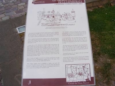 Les Abords du Chevet de la Cathedrale Marker. Click for full size. Les Abords du Chevet de la Cathedrale Marker image. Click for full size.
