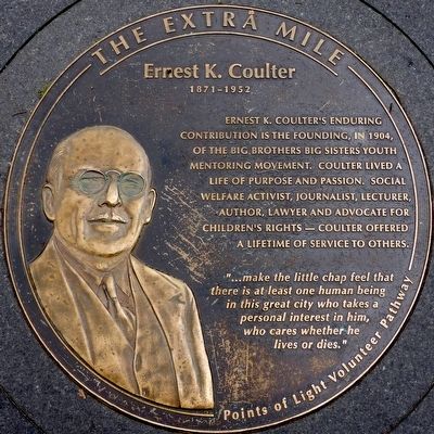 Ernest K. Coulter 1871 - 1952 Marker. Click for full size. Ernest K. Coulter 1871 - 1952 Marker image. Click for full size.