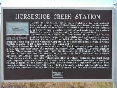 Horseshoe Creek Station Marker image. Click for full size.