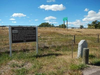 Horseshoe Creek Station Marker image. Click for full size.