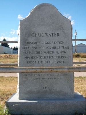 Chugwater Marker image. Click for full size.