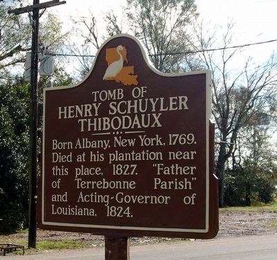 Tomb Of Henry Schuyler Thibodaux Marker image. Click for full size.