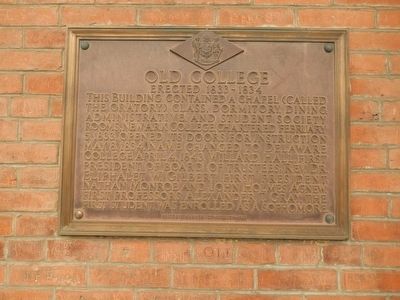 Old College Marker image. Click for full size.