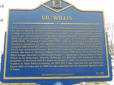Vic Willis Marker image. Click for full size.