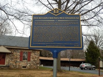 Hockessin Friends Meetinghouse Marker image. Click for full size.