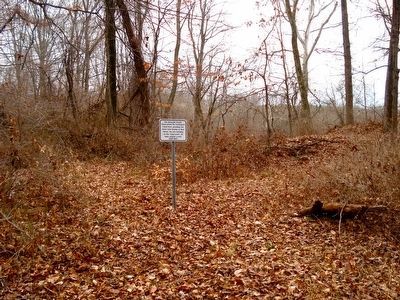 The Unionville Feeder Canal entered to the right of the marker.. Click for full size. The Unionville Feeder Canal entered to the right of the marker. image. Click for full size.