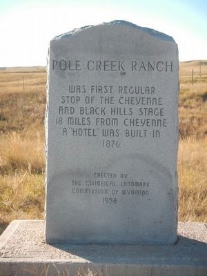 Pole Creek Ranch Marker image. Click for full size.