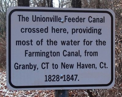 Unionville Feeder Canal Marker image. Click for full size.