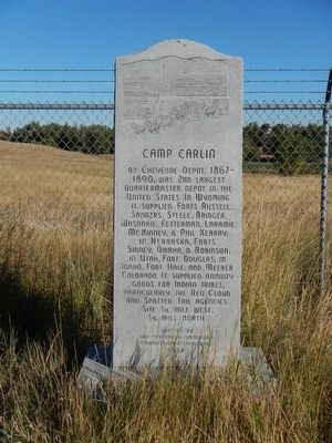 Camp Carlin Marker image. Click for full size.