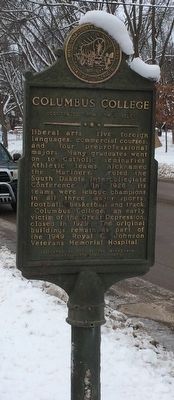 Columbus College Marker. Click for full size. Columbus College Marker image. Click for full size.