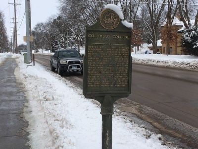 Columbus College Marker. Click for full size. Columbus College Marker image. Click for full size.