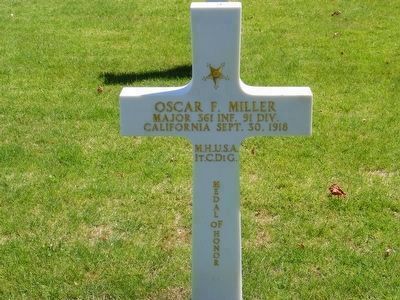 Oscar F. Miller-Medal of Honor Recipient World War I image. Click for full size.