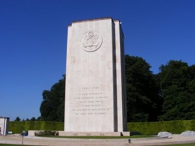 Luxembourg American Cemetery and Memorial Marker. Click for full size. Luxembourg American Cemetery and Memorial Marker image. Click for full size.
