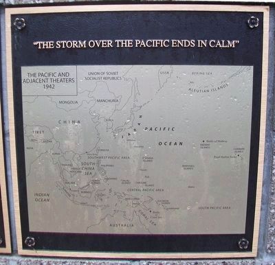 "The Storm Over the Pacific Ends in Calm" Marker image. Click for full size.