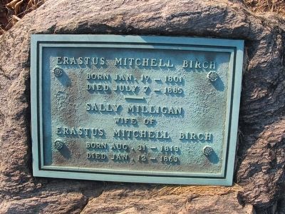 Erastus Mitchell Birch Marker. Click for full size. Erastus Mitchell Birch Marker image. Click for full size.